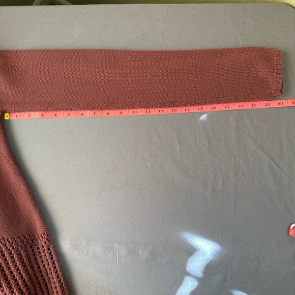 Element top women large cotton blend long sleeve open front cardigan sweater - Picture 9 of 10